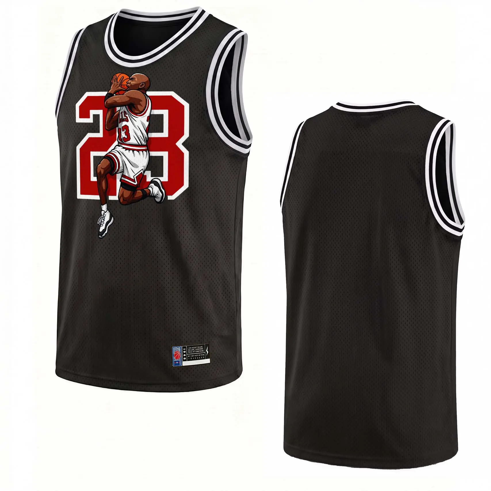 Men’s Retro Basketball Graphic Mesh Tank Top, Sleeveless Sports Jersey Style Shirt, Breathable Athletic Training Vest, Casual Streetwear Summer Top for Workout, Fitness, Running and Daily Wear