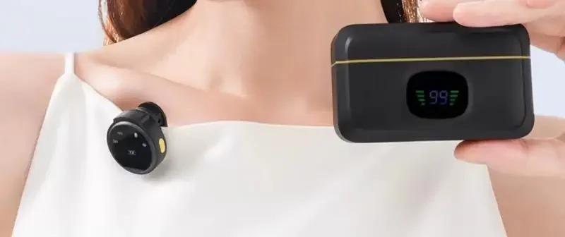 XinMic J6 Wireless Lavalier Lapel Microphone Noise Cancel Live Mini Mic iPad Android Type-C Phone Outdoor recording Interview PC Wooden Puzzle Box Set Anime Kamado Tanjiro Sword Building Kids Inflatable Shark Costume Elegant Garden Goose Statue