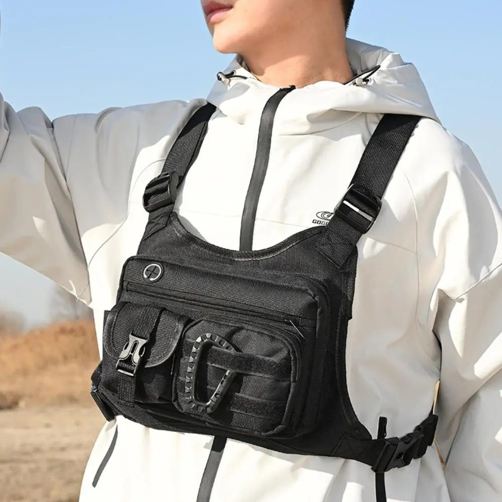 Unisex Tactical Chest-Shoulder Vest Bag - Active Outdoor Binocular Harness Chest Pouch Shoulder Bags, Sports & Outdoor Accessories for Hiking, Camping
