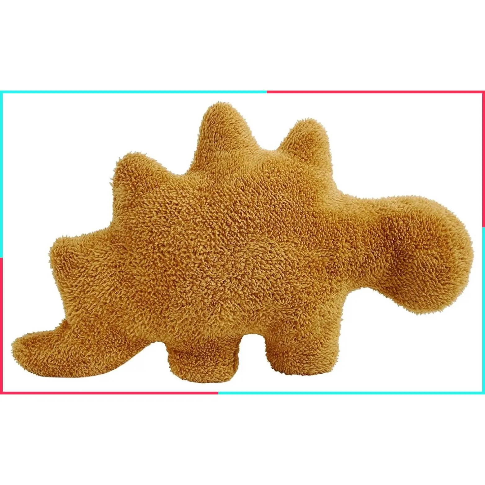 18 Inch Soft Dinosaur Chicken Nugget Pillow, Cute Dino Nugget Plush Toy, Birthday Gift & Dinosaur Theme Party Decoration