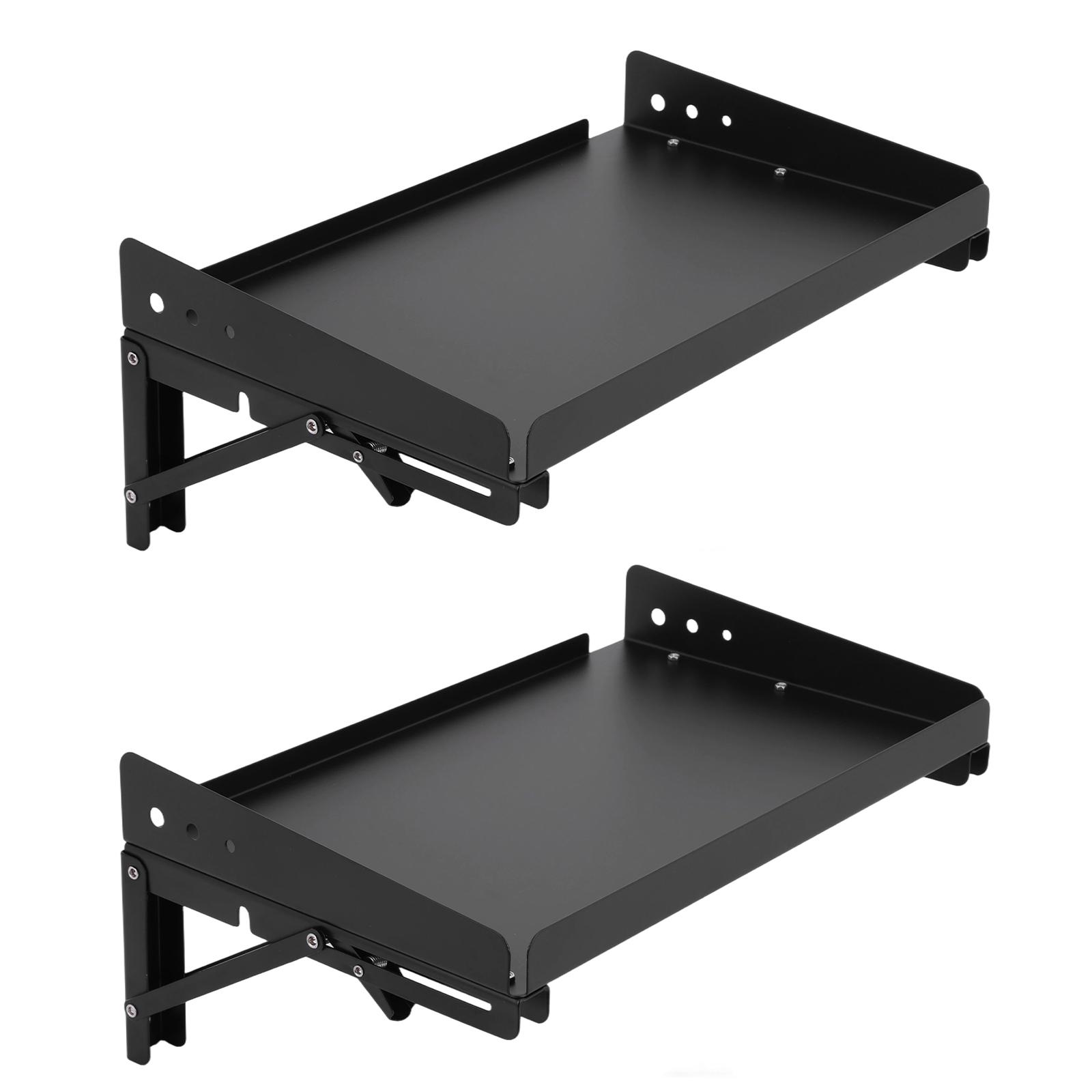 2 Pack Wall Mounted Folding Storage Rack Shelves Heavy Duty Adjustable Rail Shelf with Lip for Garage Kitchen Laundry Room Workshop 2 Pack Wall Mounted Folding Storage Rack Shelves Heavy Duty Adjustable Rail Shelf with Lip for Garage Kitchen Laundry Room Workshop
