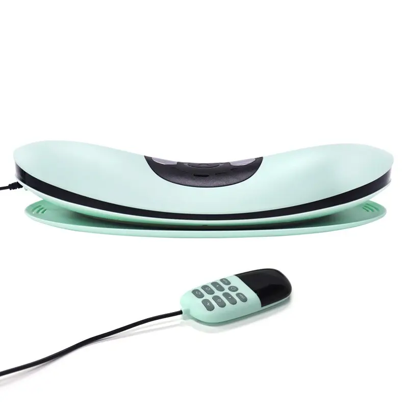 Low Frequency Lumbar Massager, Multifunctional Waist Stretching Back Traction Device, Waist Comfort Care, 10-Level Vibration Massage and Thermal Therapy