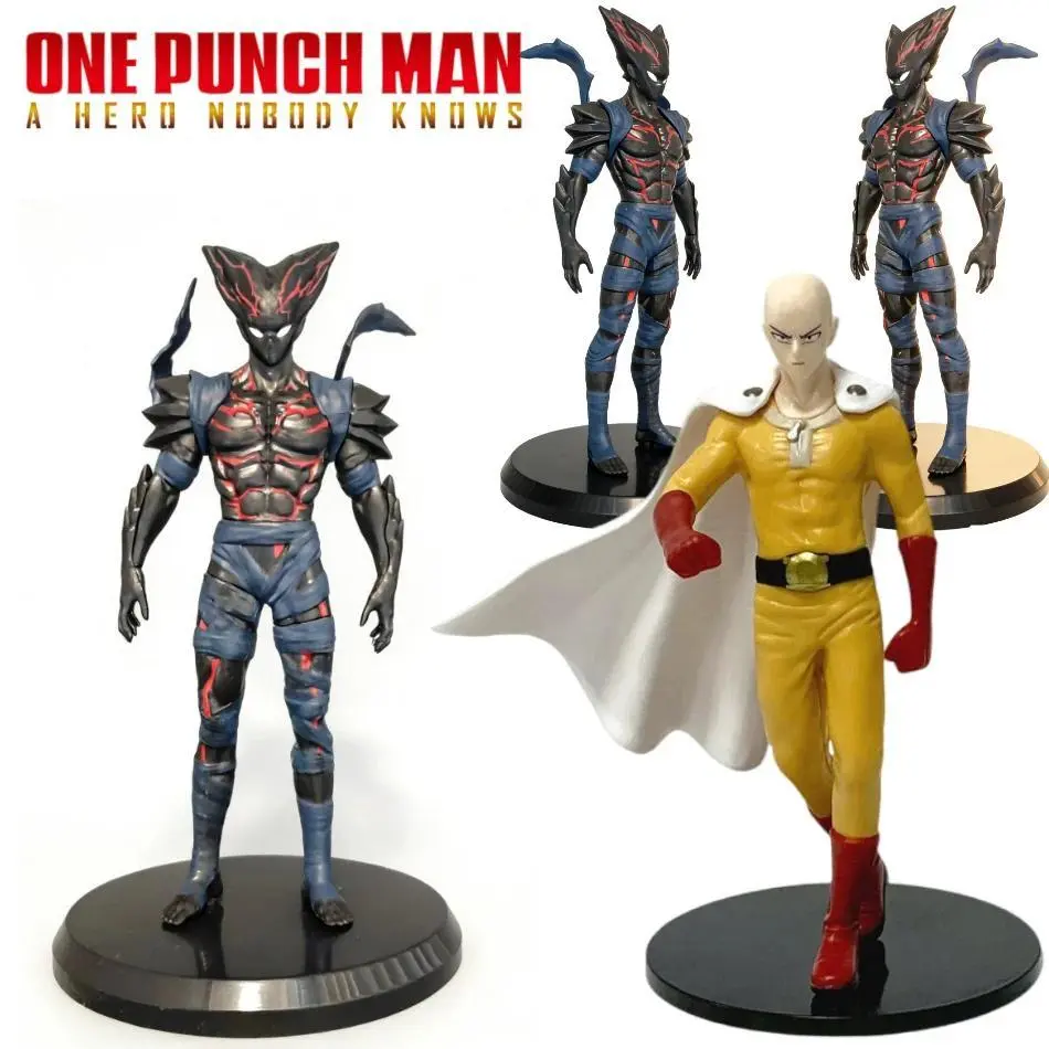 21CM ONE PUNCH-MAN  Anime Peripheral Figure Saitama Garou Standing Figure Model Toy Static Collection Desktop Ornaments PVC Gift