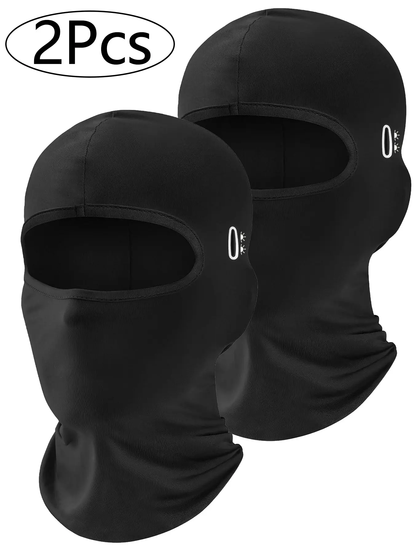 2Pcs  Balaclava Ski Mask, Motorcycle Gear Summer Thin Cooling UV Protection | Neck Gaiter for Men/Women, Full Face Mask, Helmet Friendly, Windproof, Breathable, Perfect for Outdoor Activities
