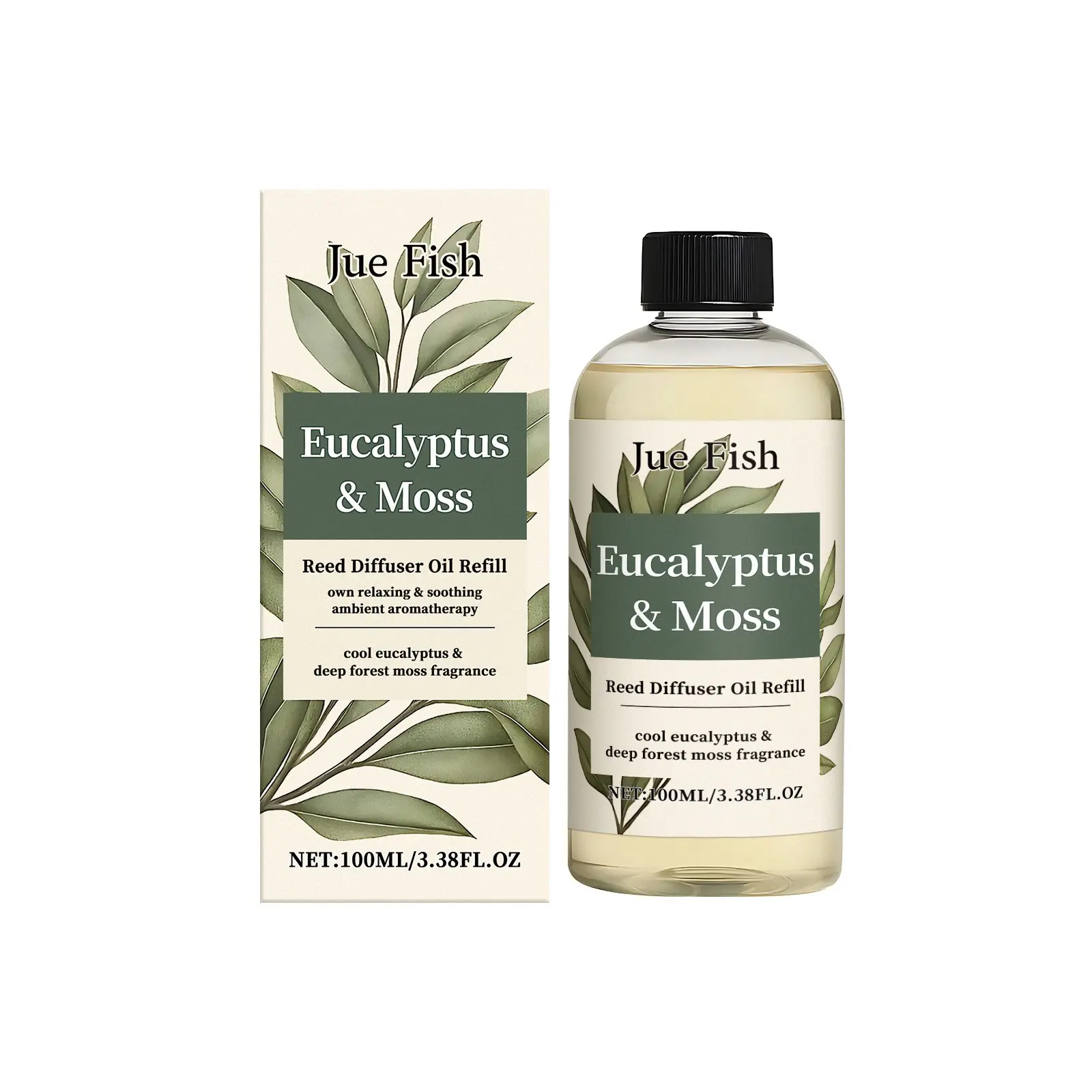 Eucalyptus Moss Scented Essential Oil Diffuser, Fresh Woody Fragrance, Home Air Freshener, Subtle Aroma Dispenser, Relaxing Atmosphere