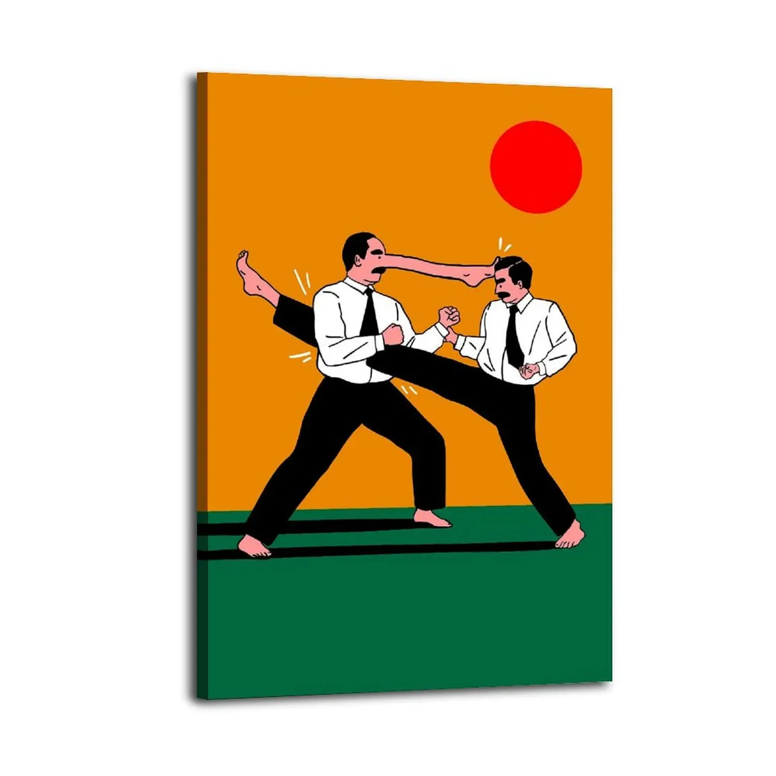 Kick Head Canvas Prints | Bedroom Art | Bathroom Art | Trendy Wall Art | Funky Wall Art