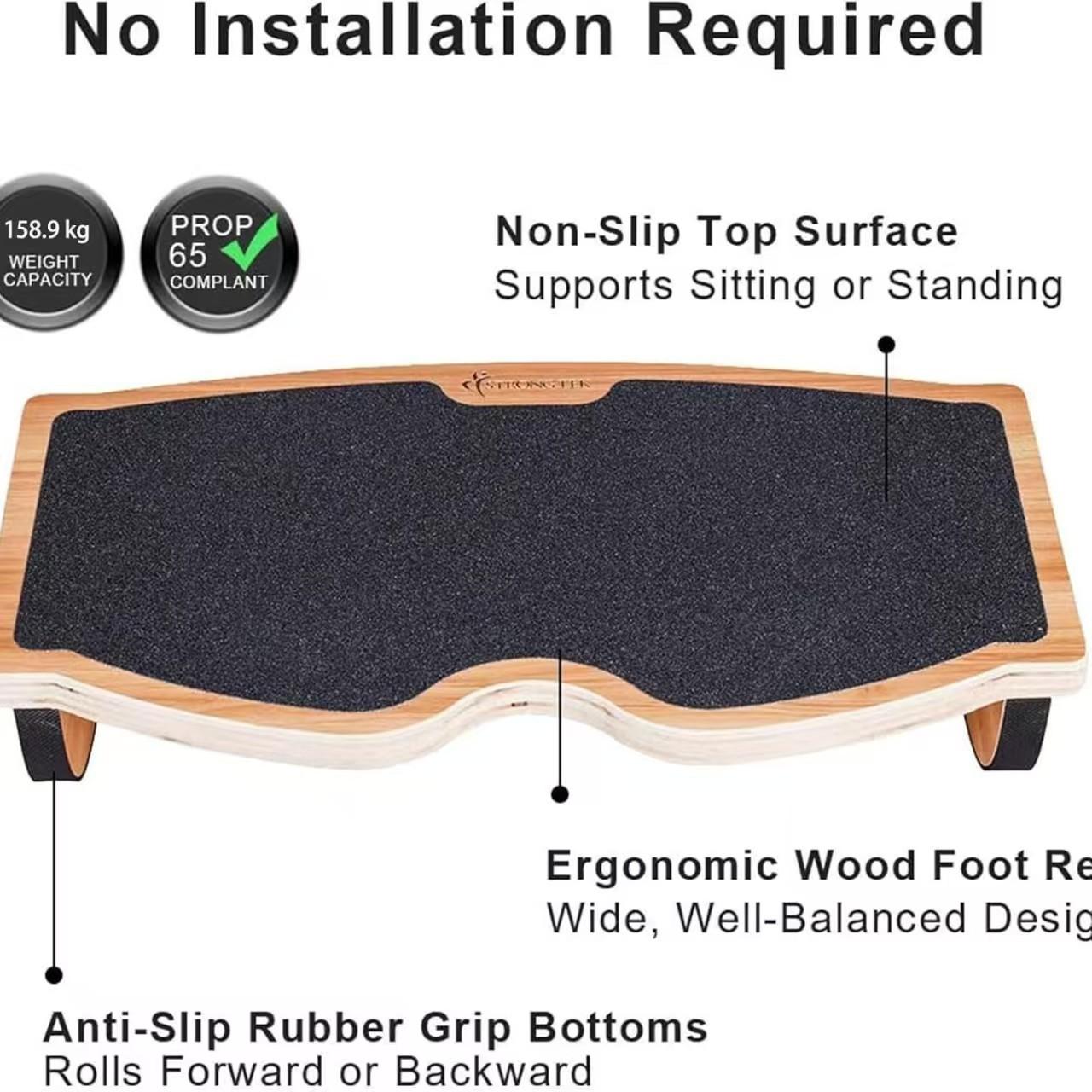 Balance Board for Adults – Wooden Wobble Board for Standing Desk, Core Training – Non-Slip Fitness Equipment for Home Gym, Office & Balance Training (Supports 265 LBS),Creative wooden office desk with solid wood footrest, solid wood footrest shelf, Balance Board for Adults – Wooden Wobble Board for Standing Desk, Core Training – Non-Slip Fitness Equipment for Home Gym, Office & Balance Training (Supports 265 LBS),Creative wooden office desk with solid wood footrest, solid wood footrest shelf,