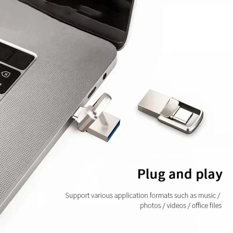 2026 2TB Metal Pendrive 2 IN 1 OTG USB Flash Drives 2TB USB 3.0 Pen Drive Memory Stick Type C For Cellphone PC 2026 2TB Metal Pendrive 2 IN 1 OTG USB Flash Drives 2TB USB 3.0 Pen Drive Memory Stick Type C For Cellphone PC