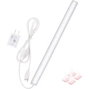 12 Inch Plug-in Under Cabinet LED Light, 6000K Cold White Dimmable Closet Light with Memory Function, Super Slim Under Counter Light for Kitchen Workbench