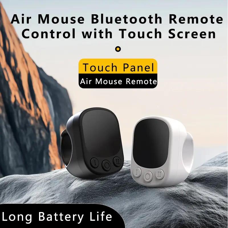 Mouse Ring Remote Control with Touchpad,Smart Automatic Screen Clicker Device，Continuous Clicker，Scrolling Ring Remote Control S smartphone cellphone accessory phone