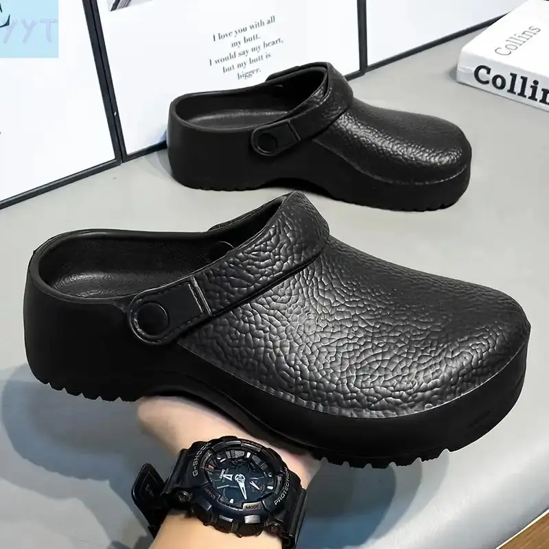 YYT1 EVA Clogs with EVA Upper & Plain Toe - All-Season, Comfortable, Durable Waterproof Work Shoes for Chefs/Nurses (Casual Style)