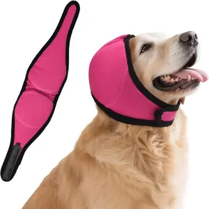 New Dog Ear Muffs, Dog Calming Headgear, Anti-Startle Noise Reduction, Soundproof, Waterproof for Swimming, Pet Supplies