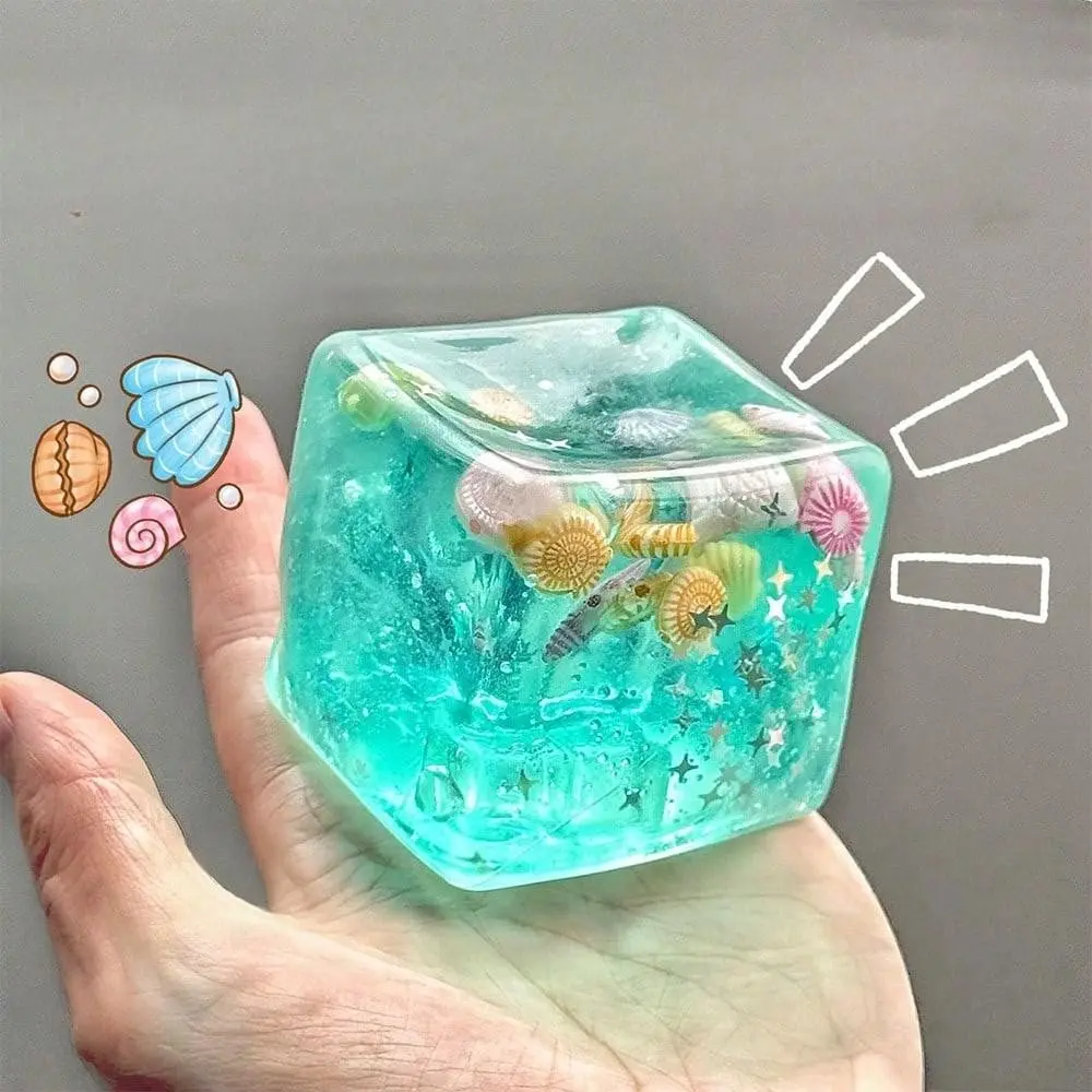 Ocean Shell Stress Ball, Summer Anxiety Relief Toy, PVC Material, Perfect Birthday Gift, Office Desk Decor, Party Gift