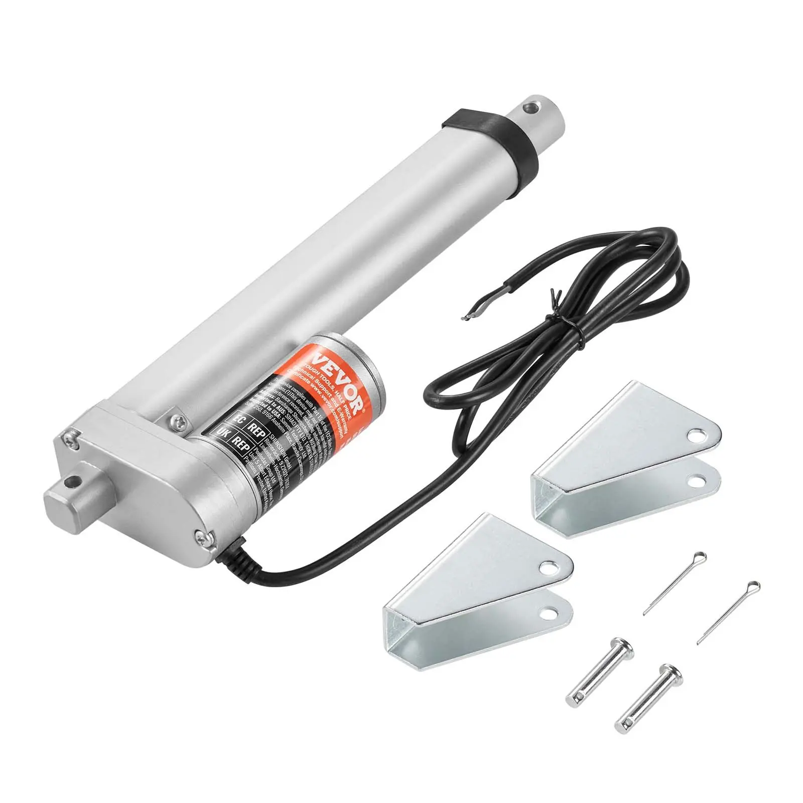 【DealsForYouDays】VEVOR Linear Actuator 12V, 6 Inch High Speed 0.55"/s Linear Actuator, 220lbs/1000N Linear Motion Actuator with Mounting Bracket and IP54 Protection
