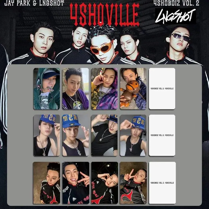 Brand New KPOP LNGSHOT 4SHOBOIZ Vol.2 Album (8.5*5.4cm) - PVC Resin Toy, Featuring 4SHOVILLE, Jay Park, Woojin, Louis, Ohyul, Ryul, Tracks 4SHO, MOYA, YEAH!YEAH! - Photocards, Voting Card, Brand New High-Definition Photos, Christmas Party Gift