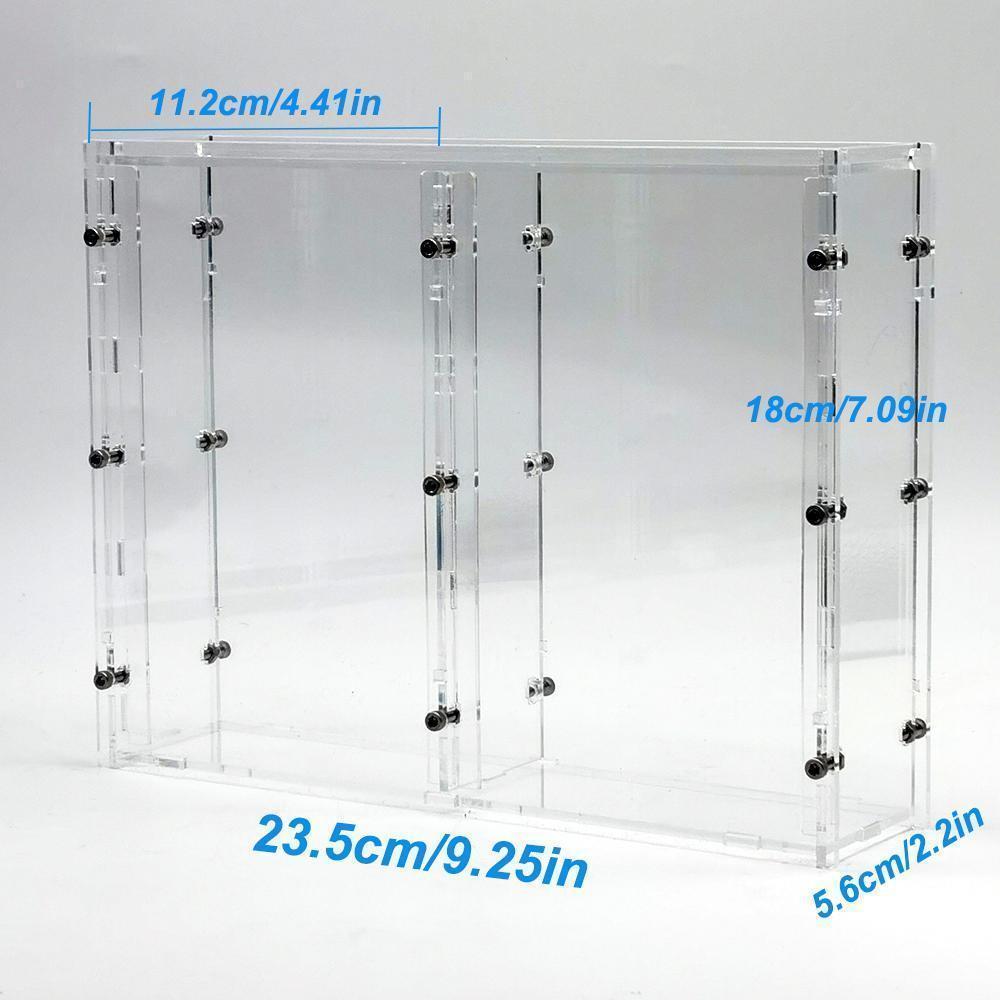Bob 1/64 Model Car Display Case (without cars in pictures) For Hotwheels Acrylic Transparent High Grade Screw Fixed Display Box