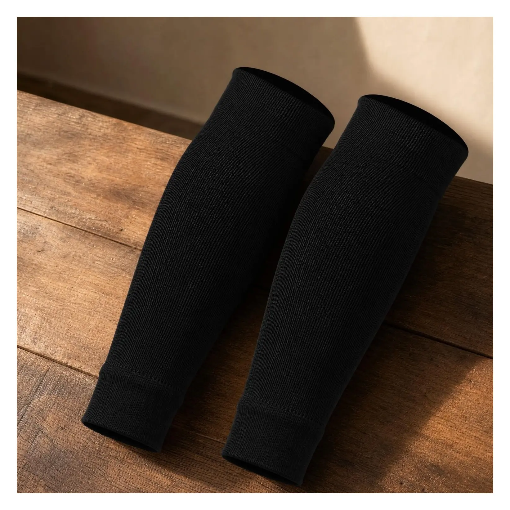 Pre-Cut Soccer Sock Sleeves with Secure Shin Guard Hold and Compression Leg Warmers, Compatible with Soccer Grip SocksGift
