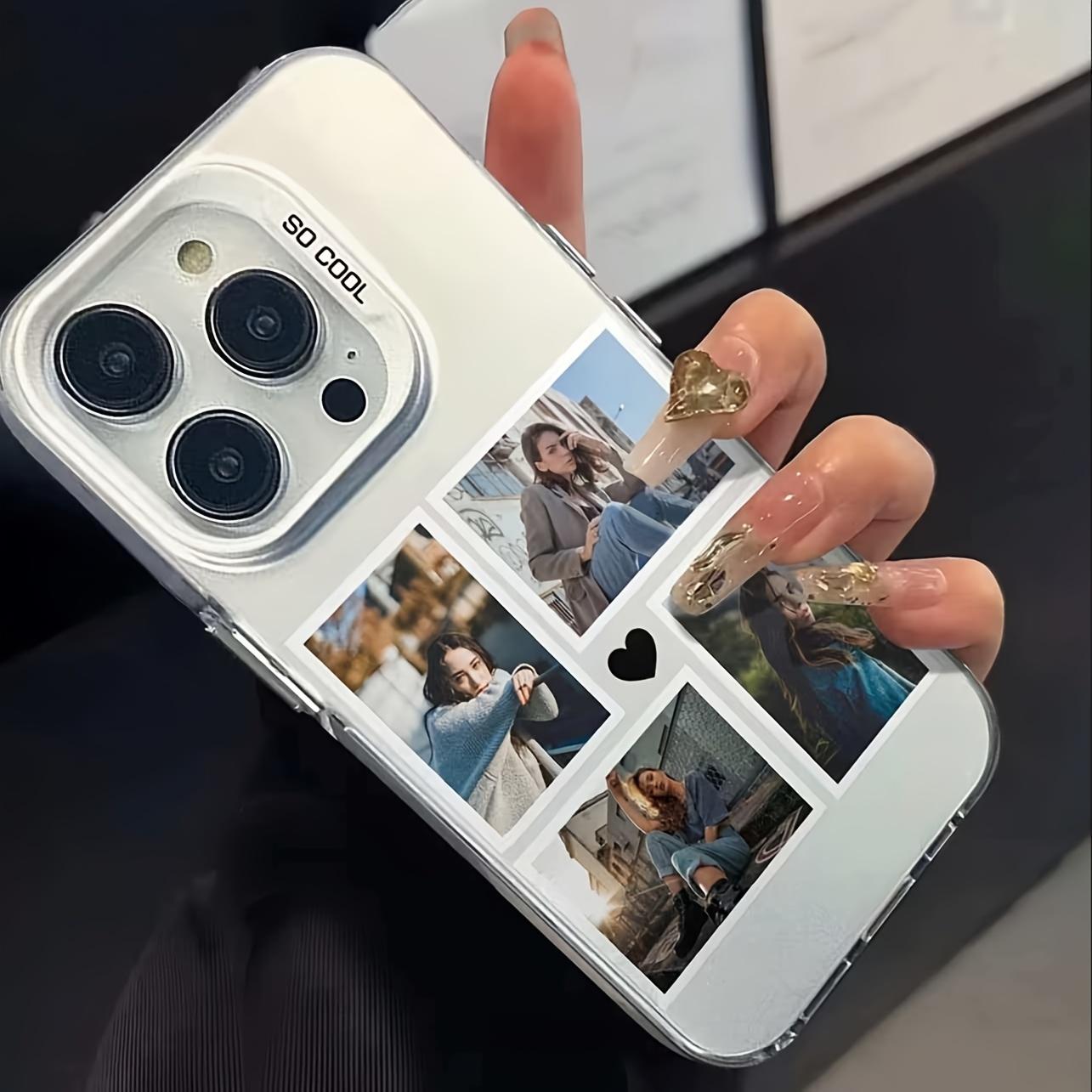 Suitable for Apple 17, 16 Pro, 15, 14, 13, 12, 11, customizable phone case. Create your own photo case, perfect for birthday gifts, weddings, anniversaries, Valentine's Day, newborns, or graduation ceremonies. Vibrant Case - White