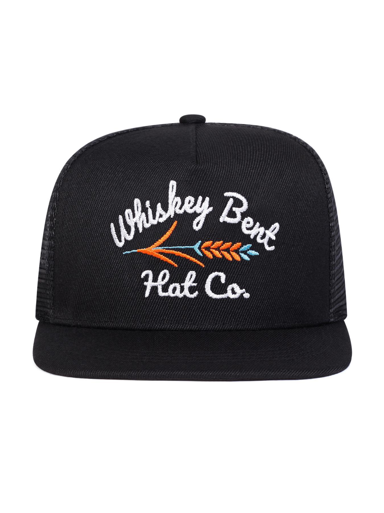 Unisex Whiskey Bent Mesh Baseball Cap, Dad Trucker Hat, Adjustable Sun Protection Hat, Casual Fitted Woven Cap for Spring & Fall Travel Beach Vacation