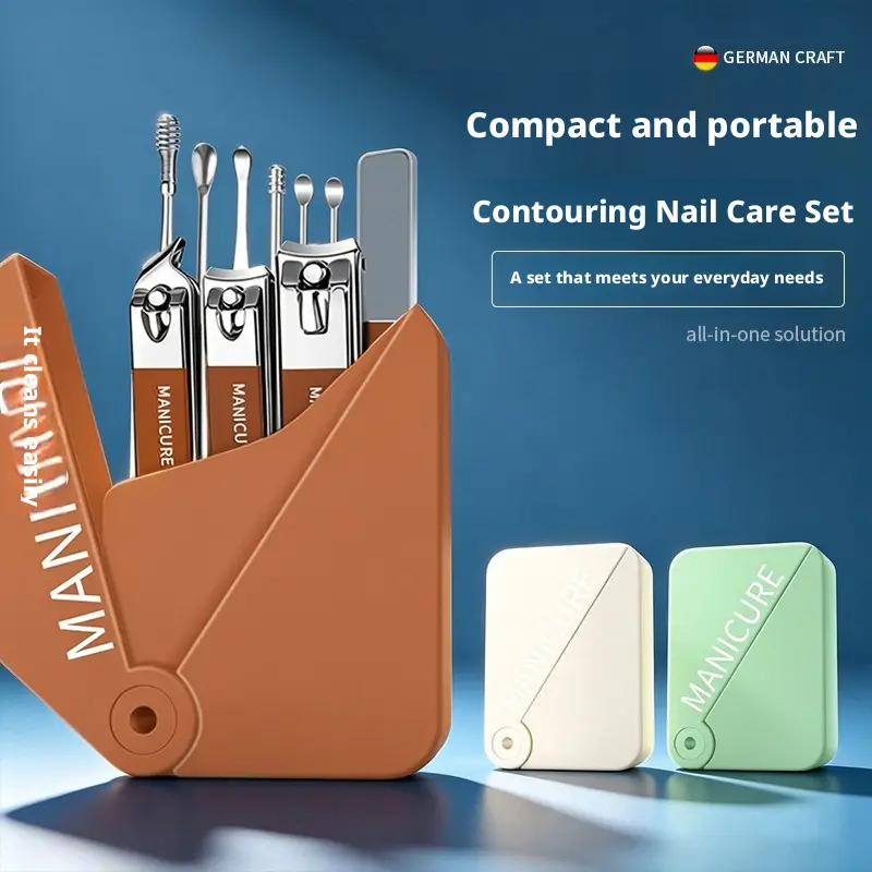 10 pieces\4-piece nail clipper set, large oblique nail clippers, anti-splash nail clippers, foot and hand care tool set; sharp blades, a complete care solution, compact and portable; no need to carry bulky nail care tools for travel,