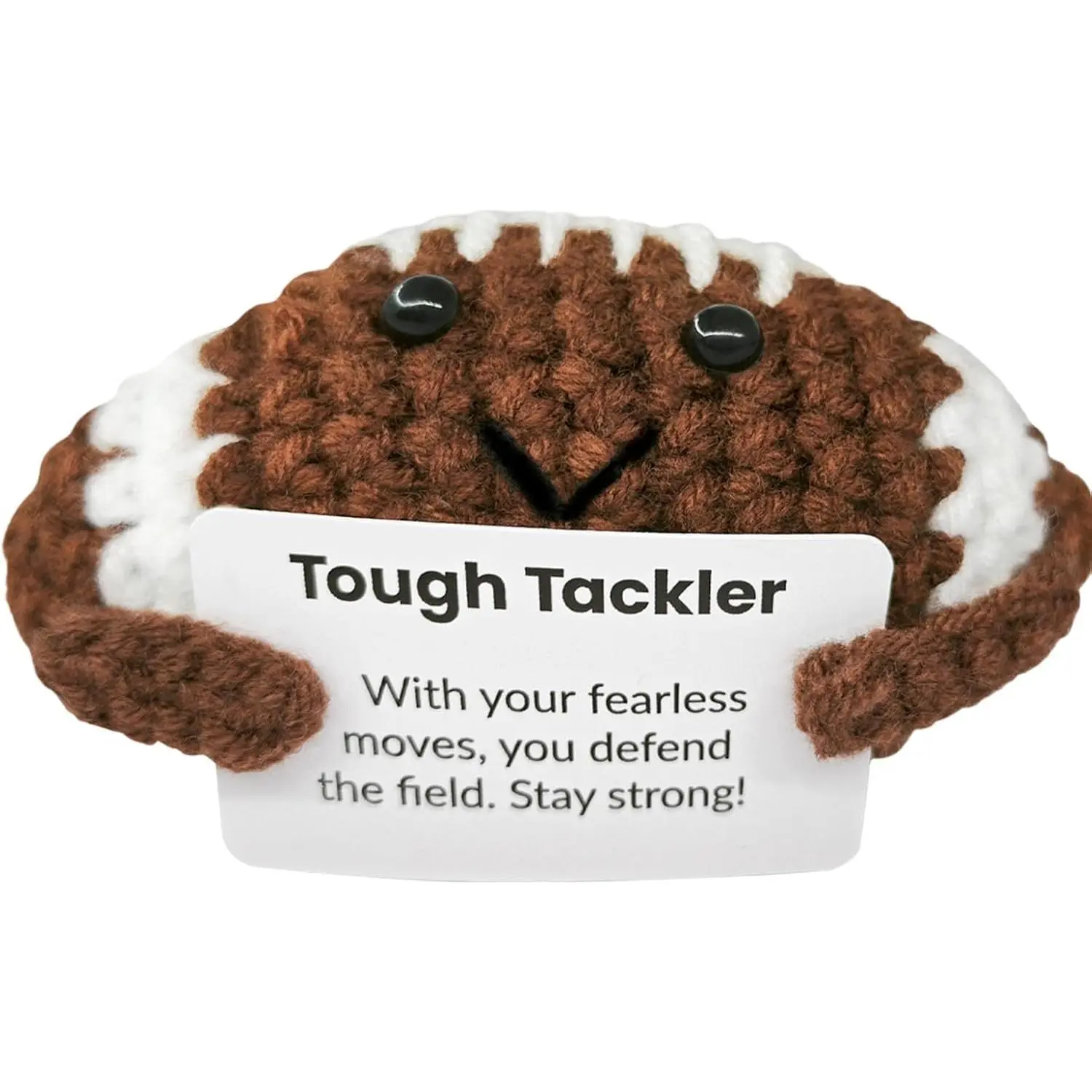 Crochet Football for Football Lovers!Birthday  for Fans and ,Emotional Support Gifts for Footballs Enthusiast,Custom Gifts for Men and Women Ball Players