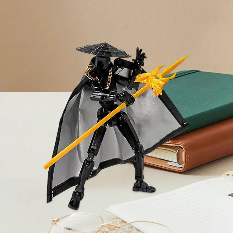 The Fifth Generation Multi-jointed Movable Figure T13 Dummy Doll Kid Toys With Hat And Cloak Artistic Sense Collection Decor