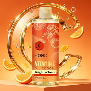 Vitamin C Toner for Brightening and Hydrating, Natural Glow, Tightens Skin, Shrinks Pores, Wet Application, 300ML Liquid Formula