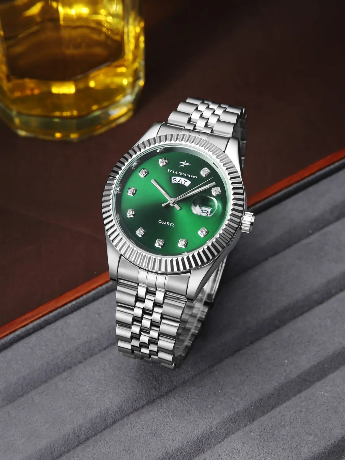 Men's Round Pointer Quartz Watch, Fashionable Wristwatch, Perfect Gift, Durable and Precise Design, Stylish Timepiece for Him, Quartz Analog Wristwatch