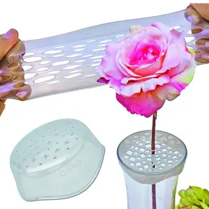 Silicone Flower Arranger, Flexible Grid Vase Insert with Variable Holes, Stable Plant Stem Holder, Floral Organization Tool for Home Decor, Weddings & Centerpieces,Personalized,mail,,decorative,aerobic,party,indoor,belt,video