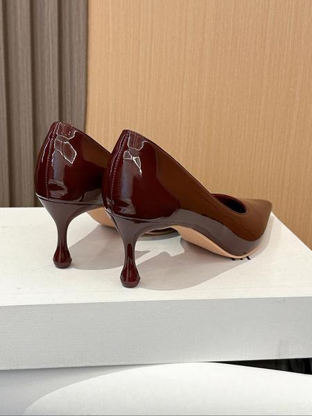 Women's Pointed Toe Stiletto Heels, PU Leather Upper, Rubber Sole, Elegant Spring & Fall Shoes, Fashionable Office Wear, Stiletto Heeled Pumps