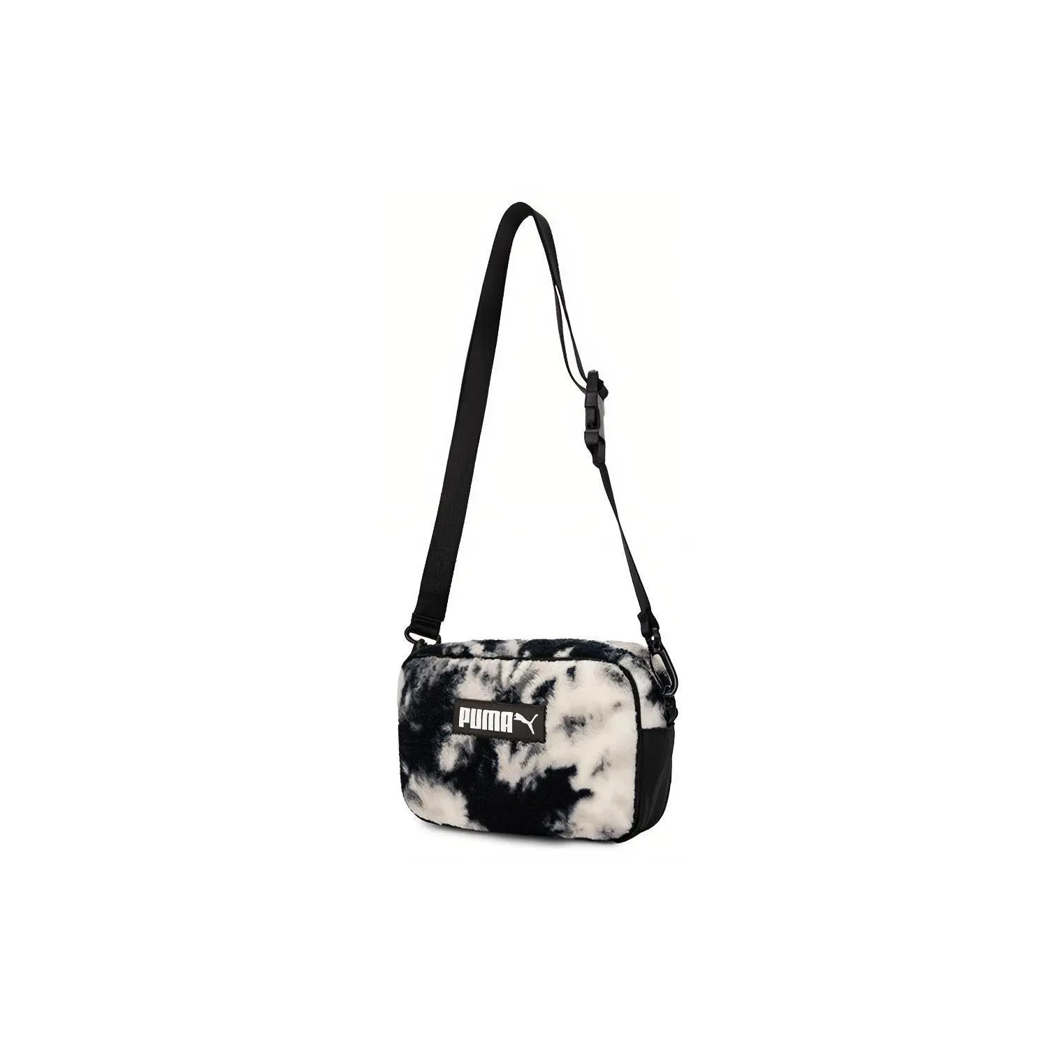 PUMA Sherpa Crossbody Bag for Women – Sporty Casual Fabric Shoulder Bag in Beige