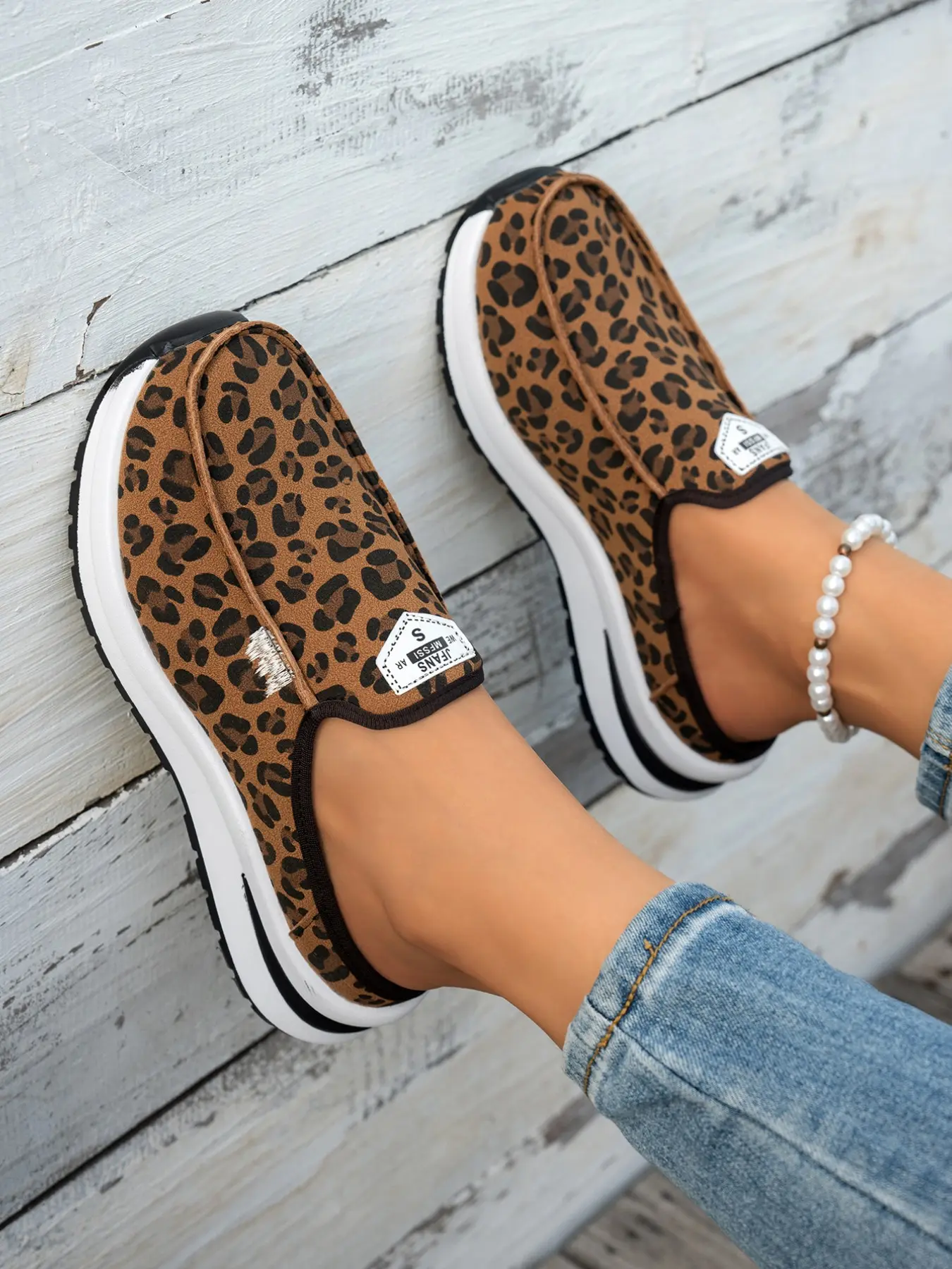Women's Black White Checkerboard Slip-On Mule Sneakers, Plaid Fabric Upper Tag Decor Multi-Layer Striped Platform Sole Soft Lining Closed Toe Backless Street Casual Daily Vacation Footwear
