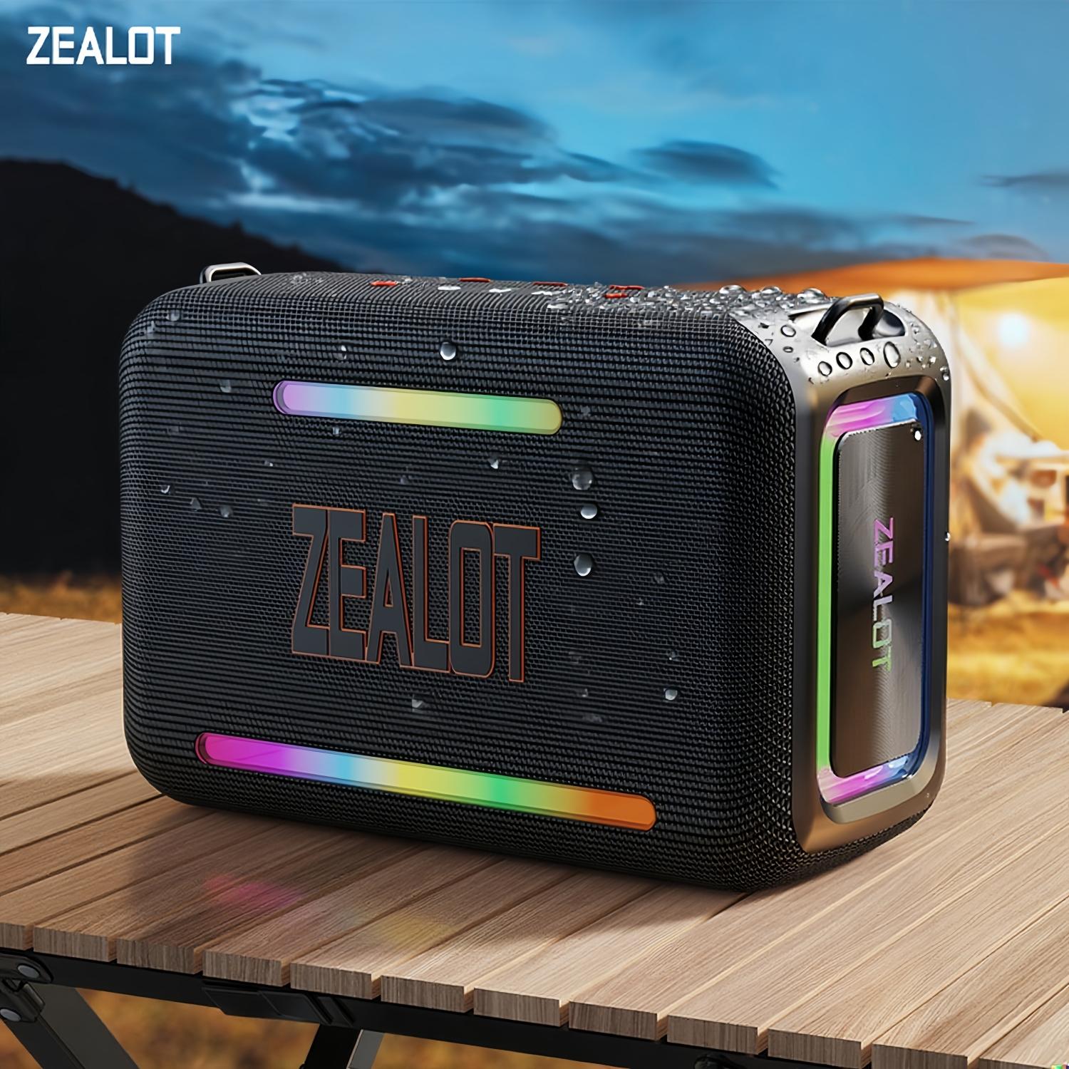 ZEALOT 120W Loud Bluetooth Speaker, Multifunctional Portable