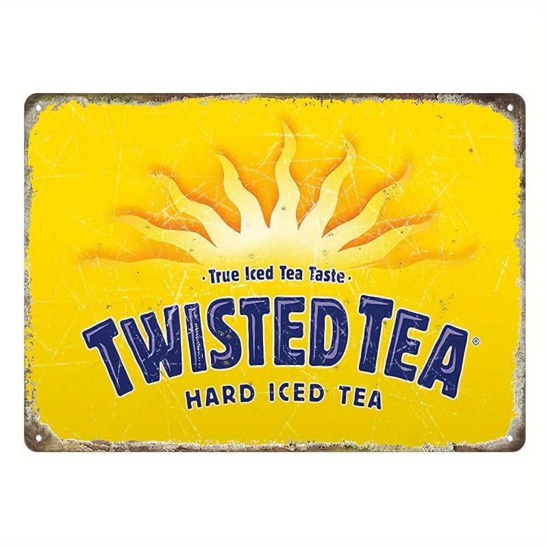 Twisted Tea Metal Sign, Vintage Twisted Tea Sign, Wall Decor, Wall Art, Home Decor, Bar Decor, Coffee Shop Decor