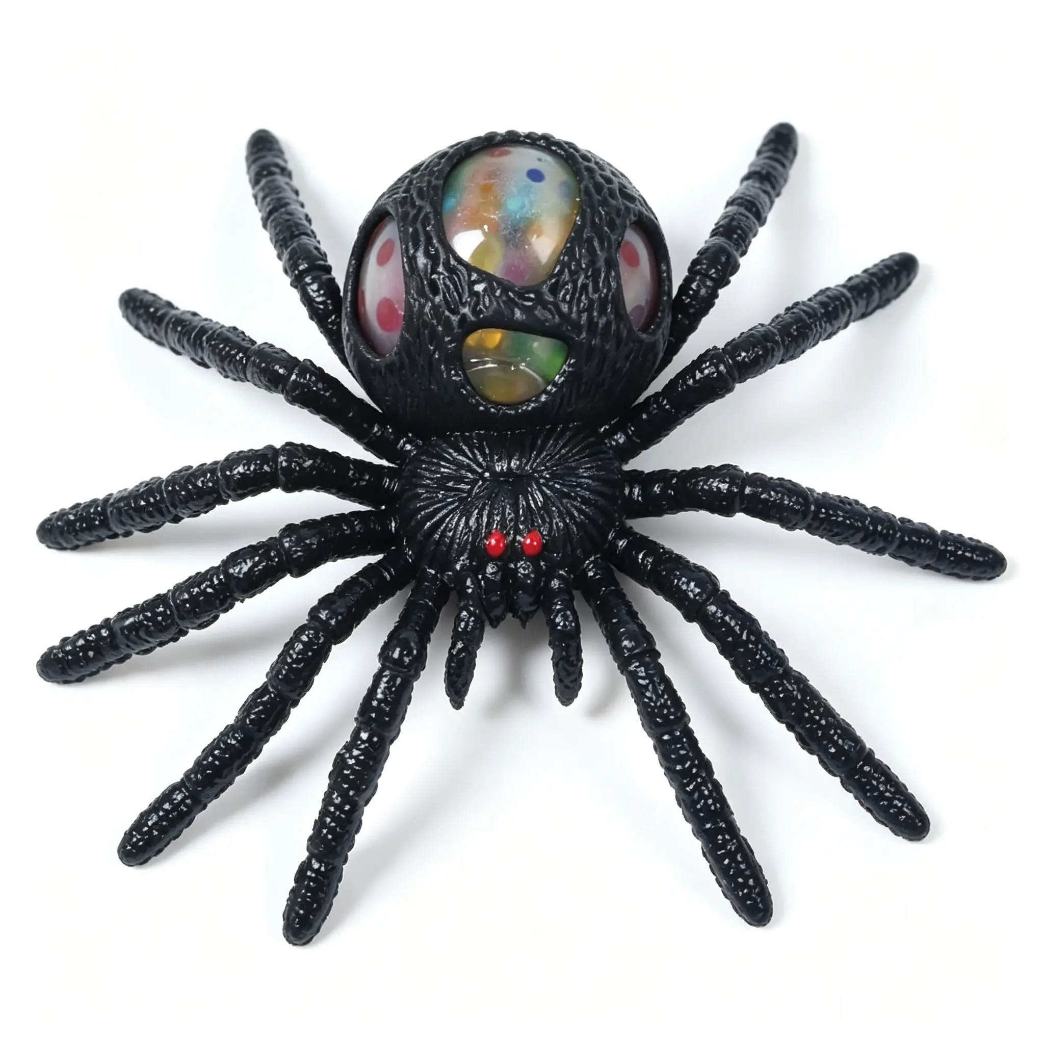 Spider Squeeze Toy with Colorful Beads for Stress Relief and Sensory Play, Squishyies Squeeze Balls for Adults, Gifts for Adult Party Favors Birthday