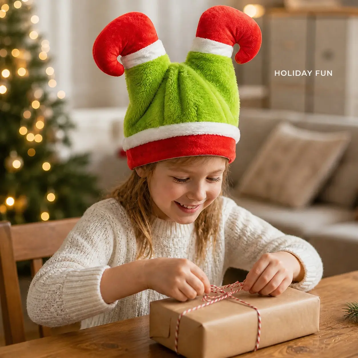 Music Glowing Christmas Hat, Fun 3D Penguin Elf Design, Perfect for Family Events, Office Parties, Winter Gifts, Festive Decorations