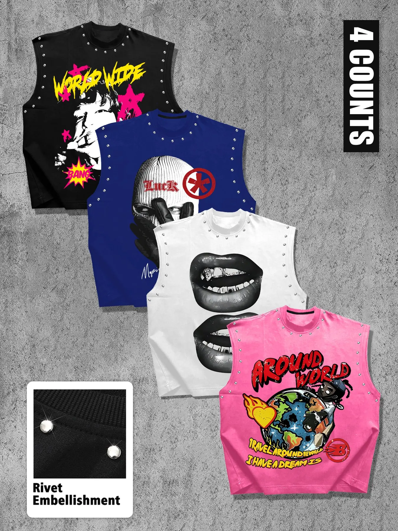 Summer Unisex Sleeveless Tank Top Set, Sleeveless Gym Clothing, Menswear, Graphic Print, Aesthetic, Loose Fit, Casual Style, Ideal for Gym and Streetwear, Streetwear Tank Vest, Comfortable and Trendy