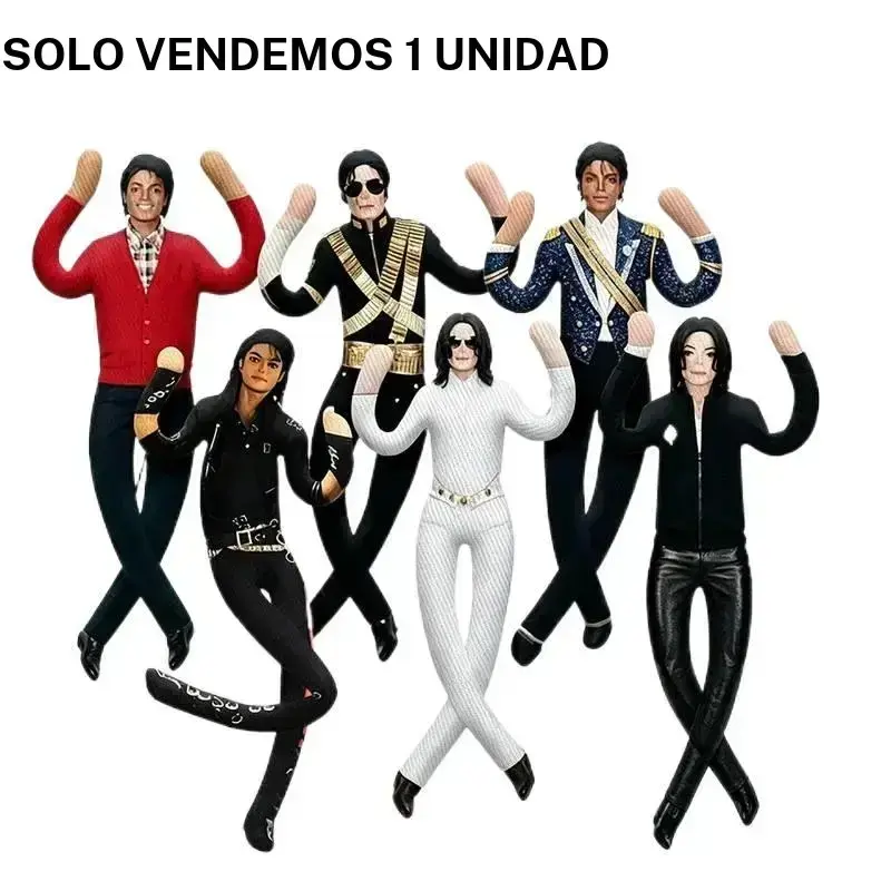 Michael Jackson Cosplay Plush Doll Moveable Stuffed Animal Features articulated joints; serves as both a decorative piece and a creative gift