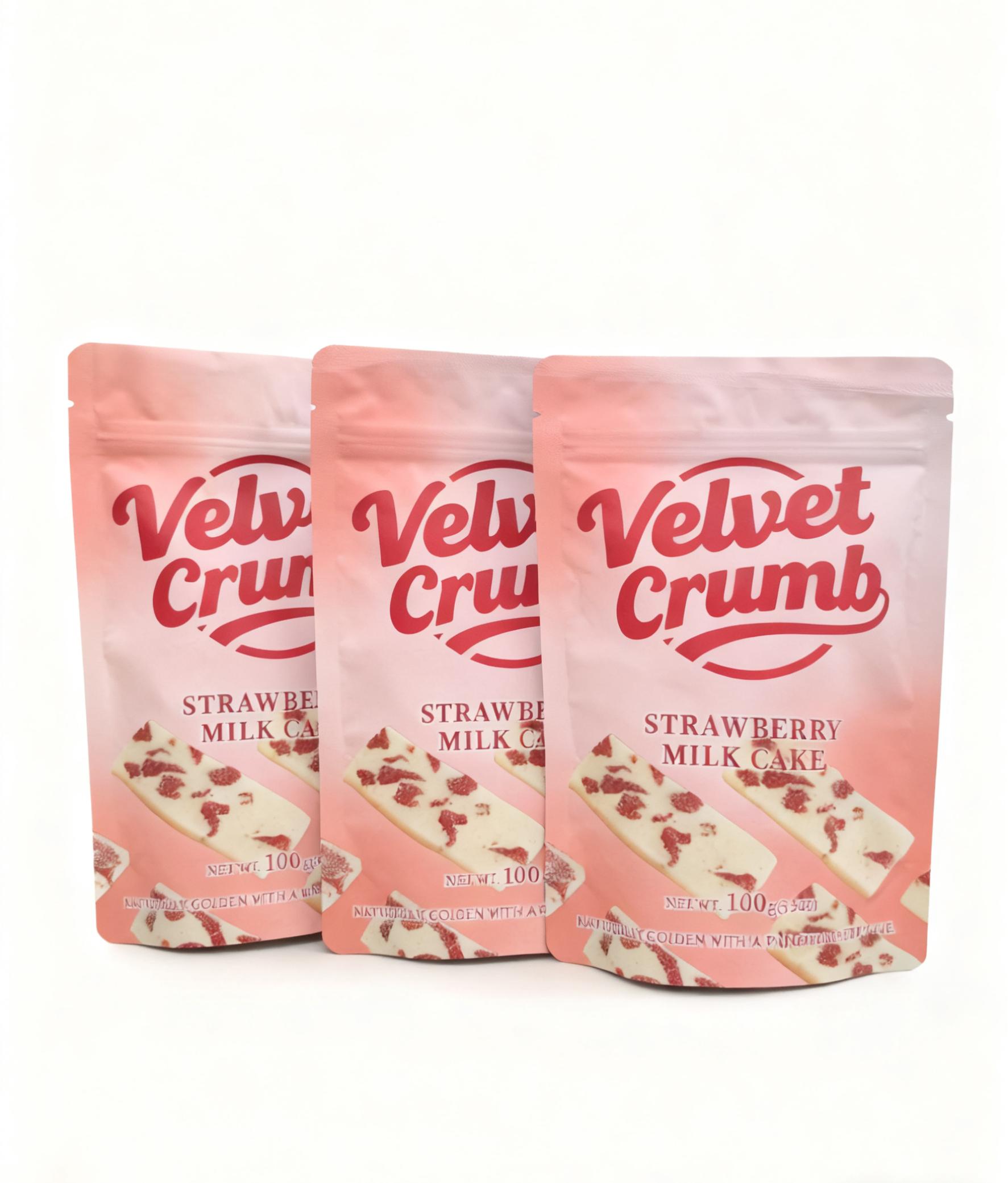 Strawberry Nougat Candy, Soft Milk Nougat with Real Strawberry Flavor, Chewy Gourmet Candy Snack, Individually Wrapped Sweets, Perfect Gift & Snack (3.53oz, 3 Pack)