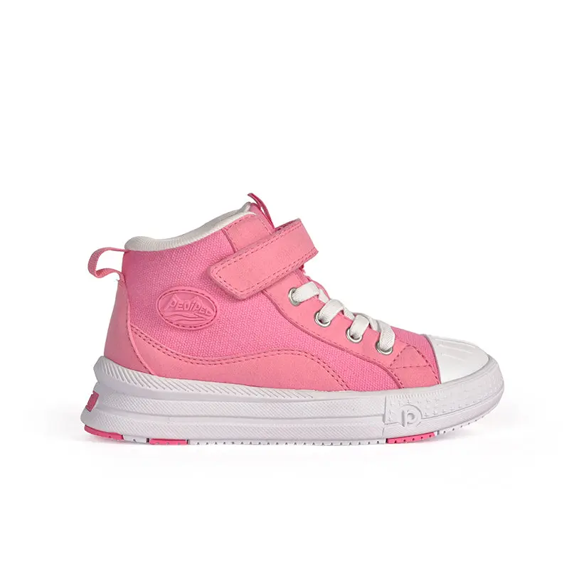 Pediped Mookie Flex Pink Sneakers - Soft Breathable & Flexible for Healthy Foot Development - Approved by American Podiatric Medical Association