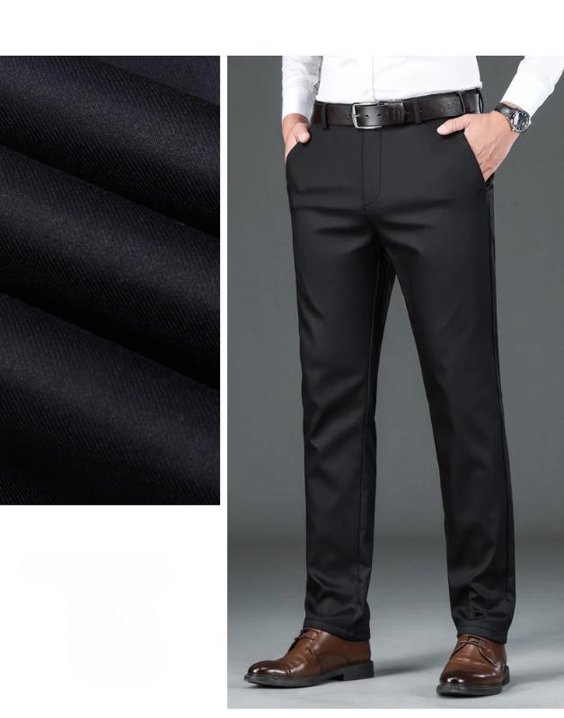 Static Cuff Flannel Thick Men's Casual Pants Winter New Fleece Business Stretch Warm Plush Trousers Brand Slim Straight Male Pants Static Cuff Flannel Thick Men's Casual Pants Winter New Fleece Business Stretch Warm Plush Trousers Brand Slim Straight Male Pants