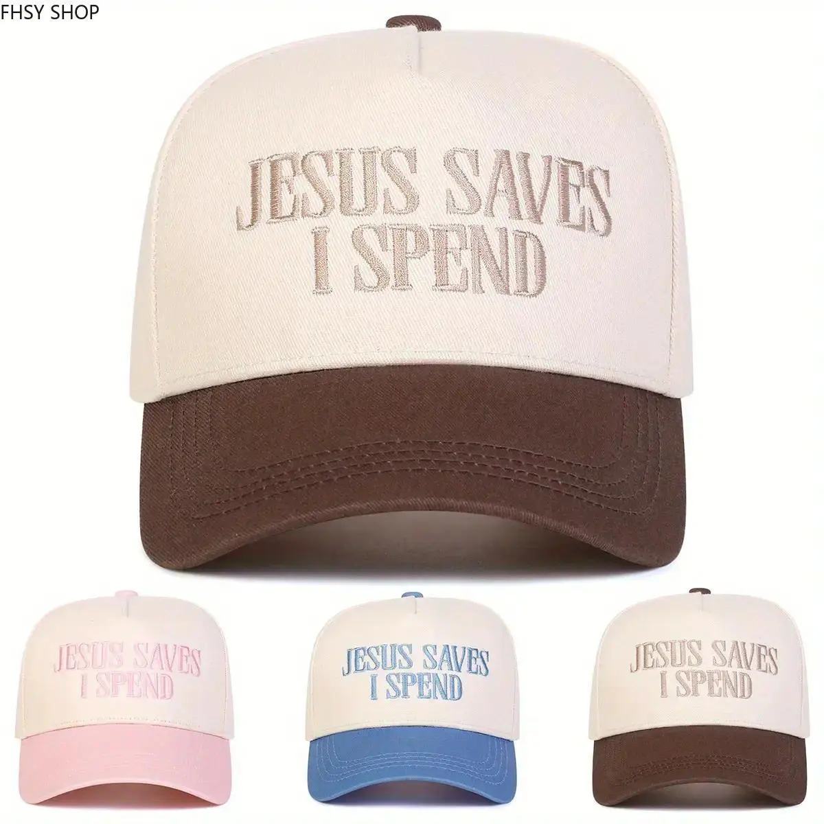 Outdoor Sun Protection Hat | Trending Travel Essential Headgear, Men Women Color Block Letter Embroidery Five Sided Baseball Cap, Custom Adjustable Circumference UV Shield Cap, Comfort Soft Casual Fabric, Stylish Headwear For Sightseeing Tours