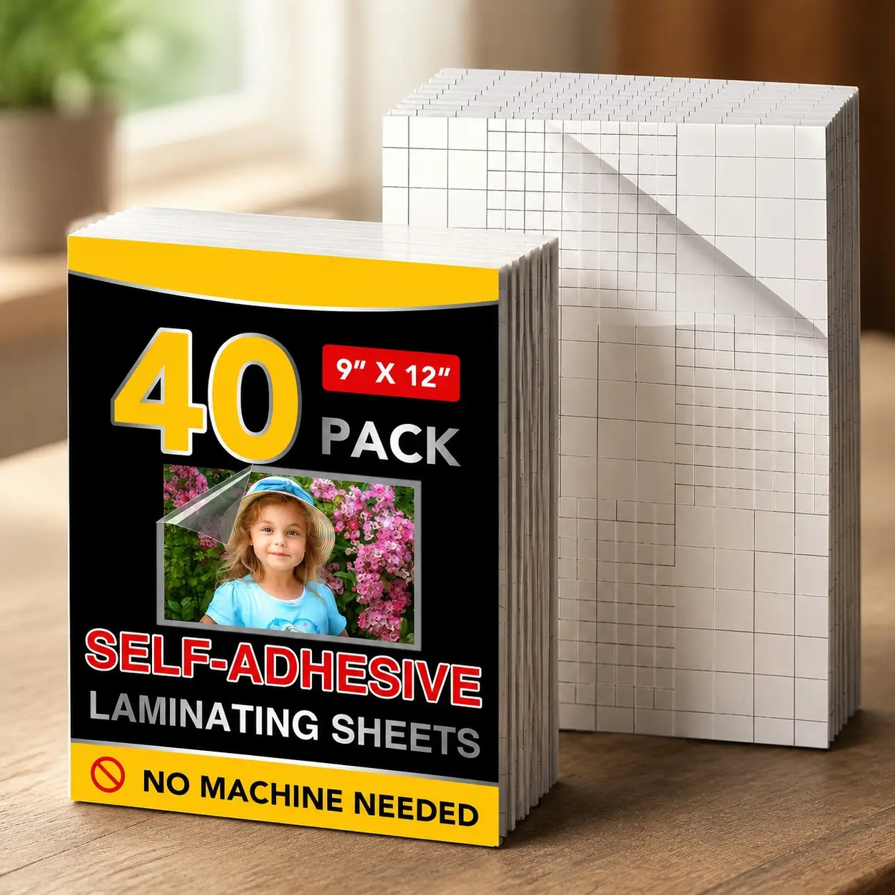 40 PCS Self Laminating Sheets, Self Adhesive Laminating SheetsGift