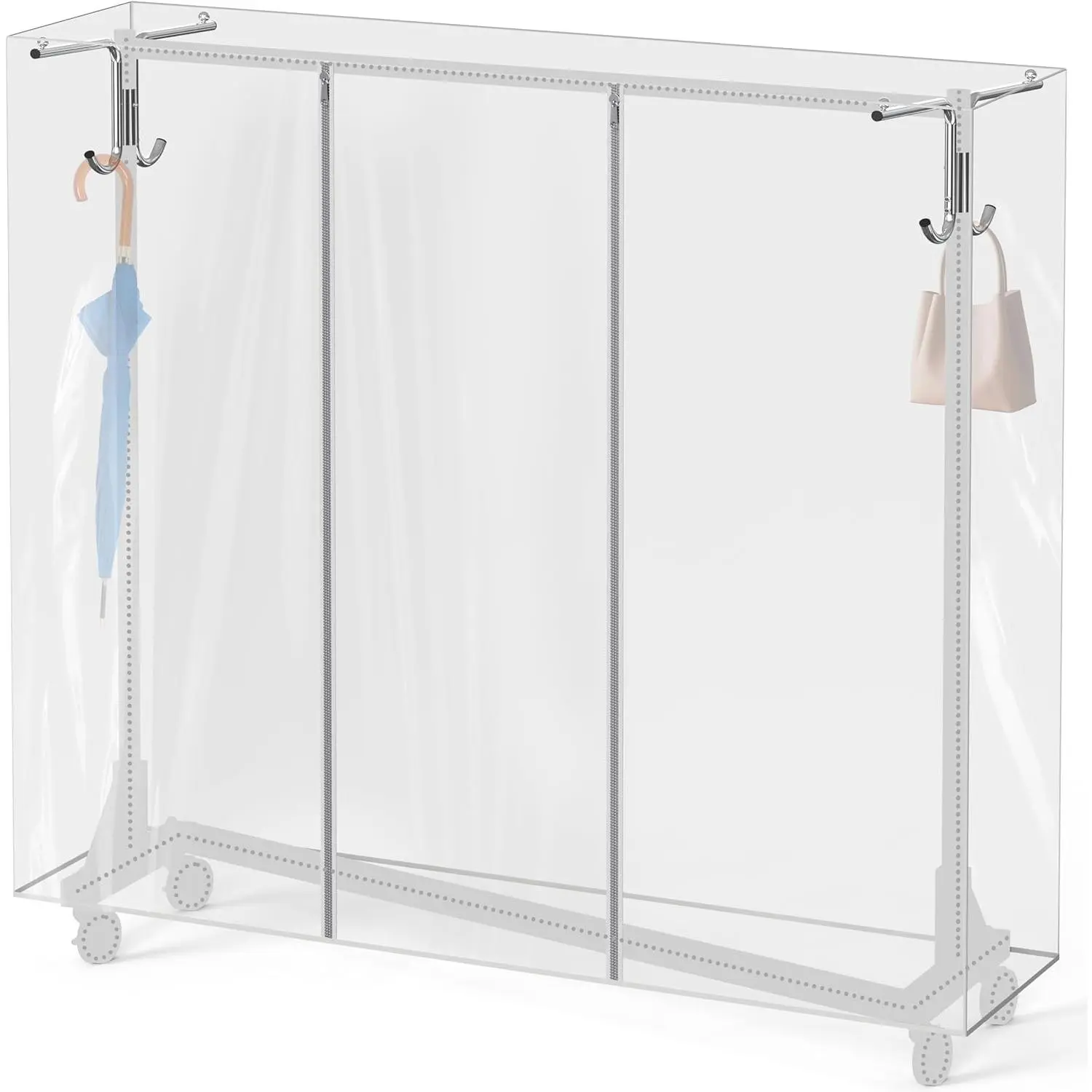 Cover and Tube Bracket for Z-Base Garment Rack (Garment Rack NOT Included)