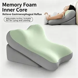 Ergonomic Memory Foam Lumbar Pillow, Adjustable Back Support for Long Hours, Ideal for Home Office & Relaxation, Perfect Gift Choice
