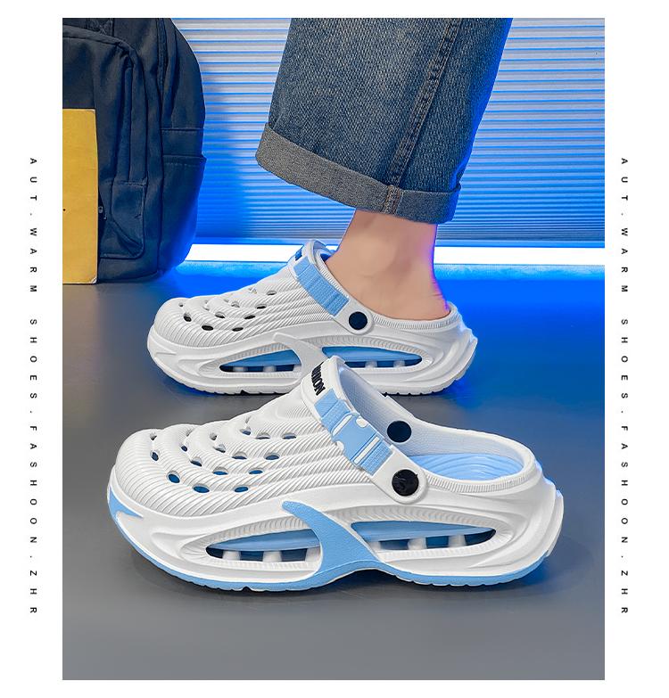 Summer Men's Clogs Outdoor Thick Sole Non-Slip Odor Resistant Durable Quick Drying Soft Beach Sandals 8810