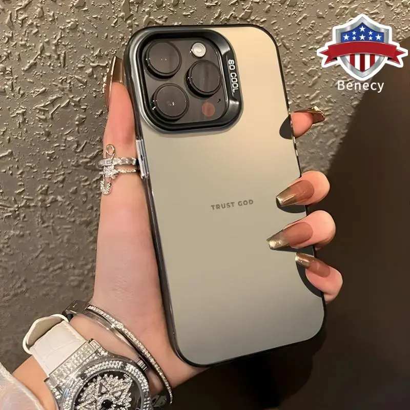 Trust In God Christian Pattern Case for iPhone 17 16 Pro Max 15 Plus 14 13 12 11  Air XR XS Plus Shockproof Drop Protection Durable PC Smartphone Cover