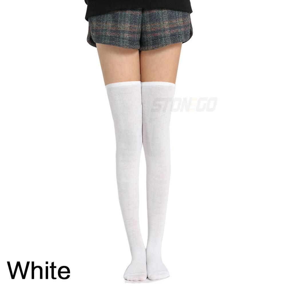 Fashion Leg Women Socks Over Knee Socks Solid Warmers Knee High Socks 5 Colors Optional
