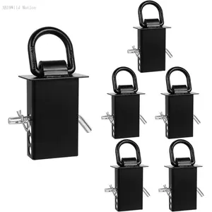 6 count Stake Pocket D Rings Trailer Tie Down with Hitch Pin 2" x 4" 12000lbs Heavy Duty Locking Mechanism SecurityFFLimitlessApparel3AB19Wild Motion