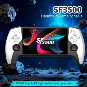 Sf3500 Retro Handheld Game Console, HD 5.5-Inch IPS Screen, TV Connection, 14+ Emulators, 5-Hour Battery Life, Classic Video Games